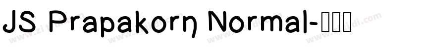 JS Prapakorn Normal字体转换